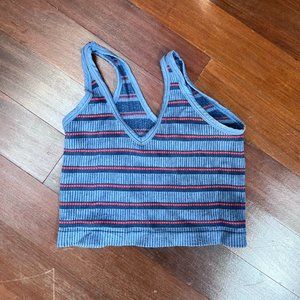 Urban Outfitters blue striped tank top